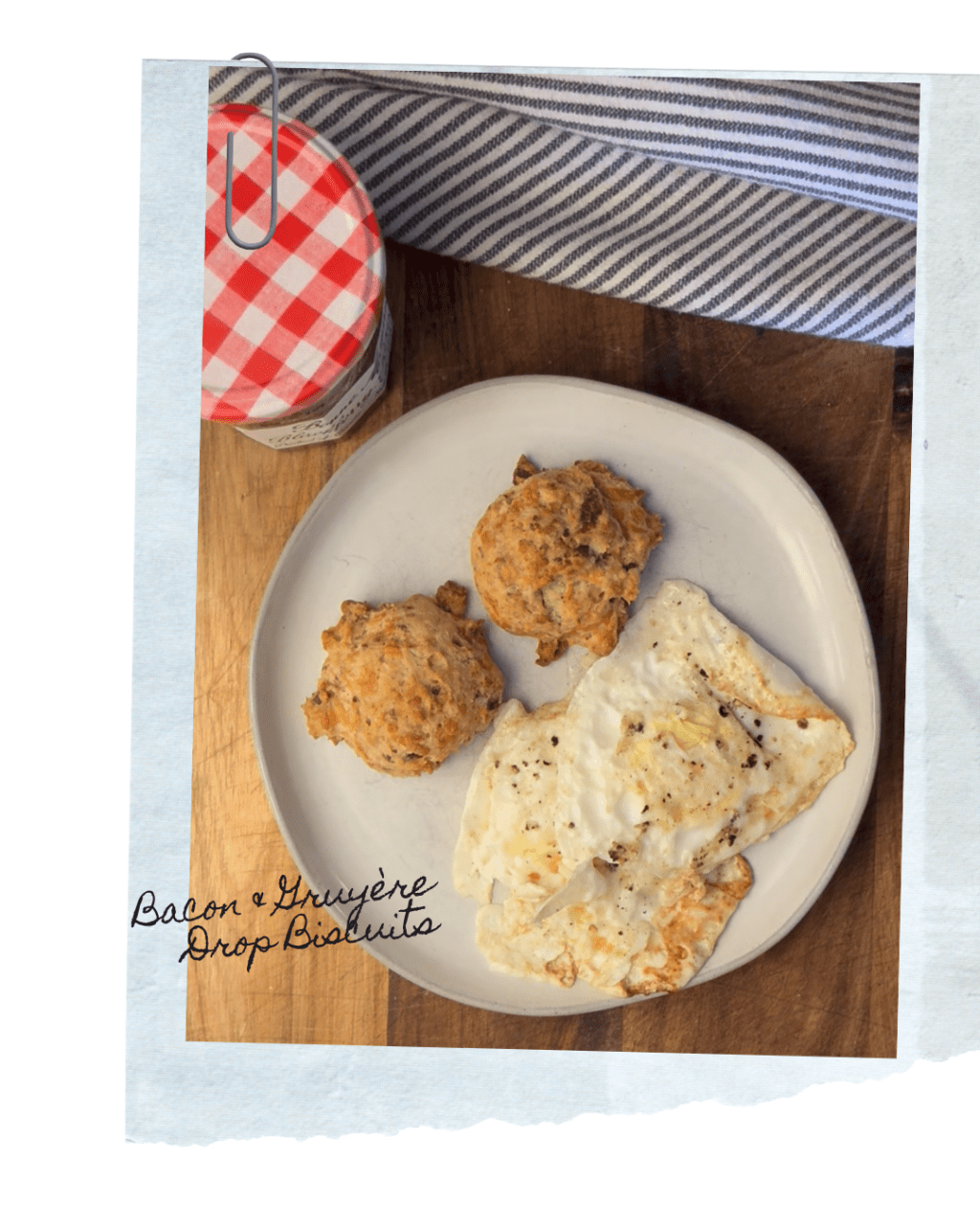 The Jeanie Jo & Joanna Project Recipe 83 of 457: Bacon & Gruyère Drop&nbsp;Biscuits