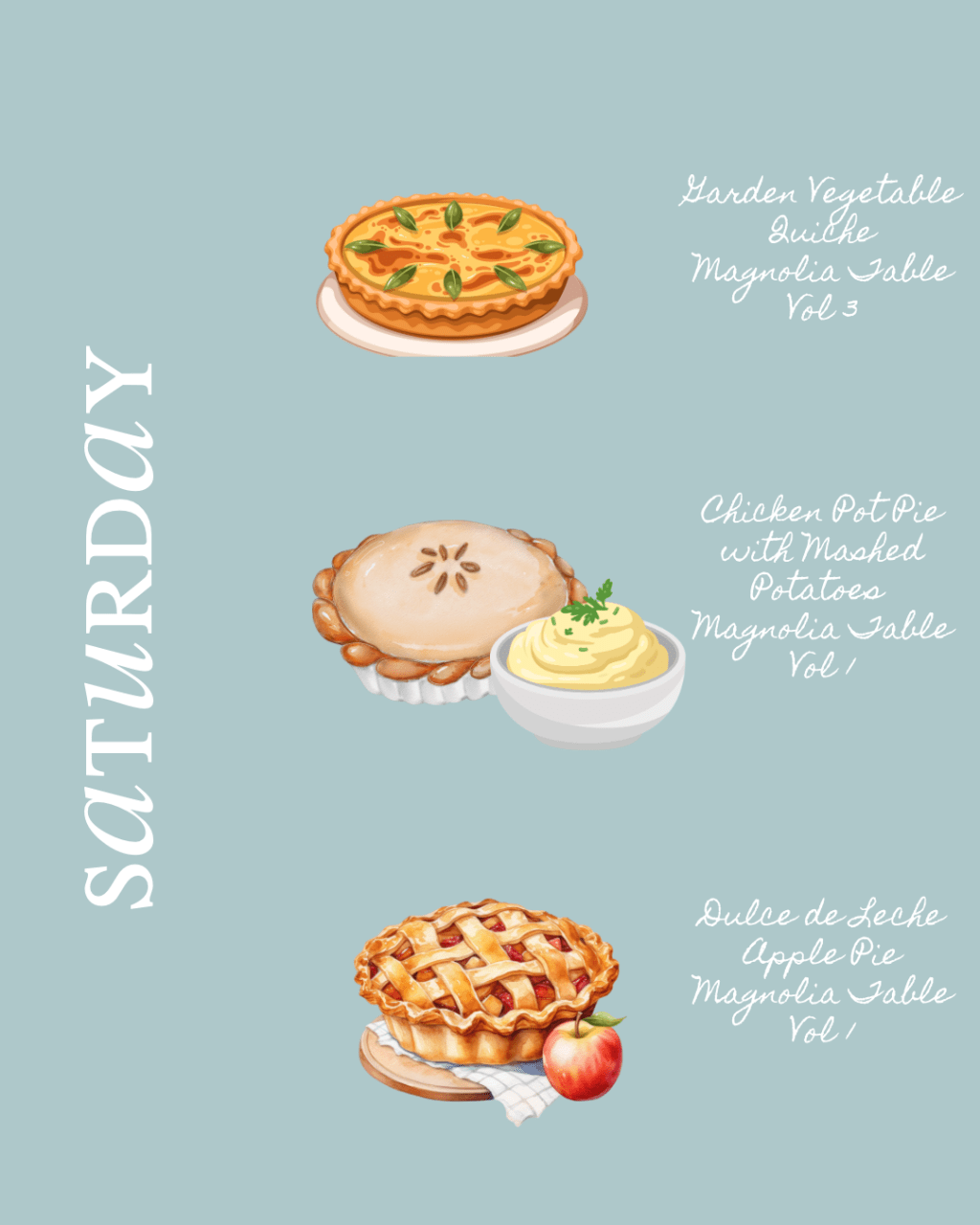 Saturday, October 25, 2025&nbsp;Menu